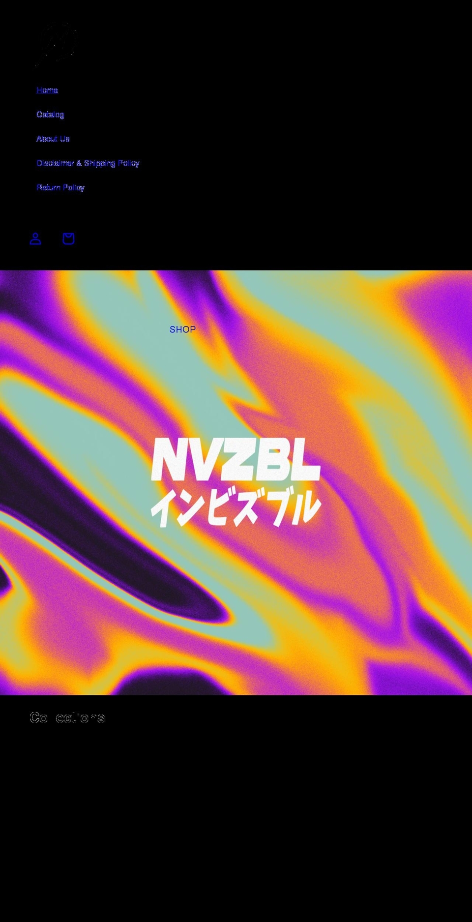 nvzblbrand.com shopify website screenshot