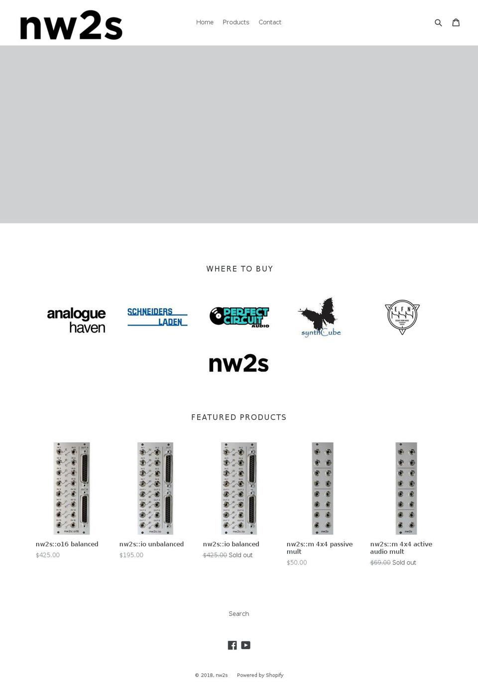 nw2s.net shopify website screenshot
