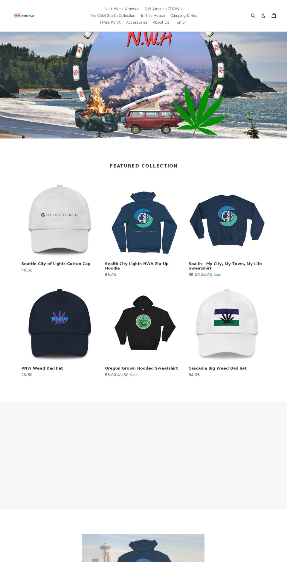 nwamerica.com — Shopify storefront screenshot