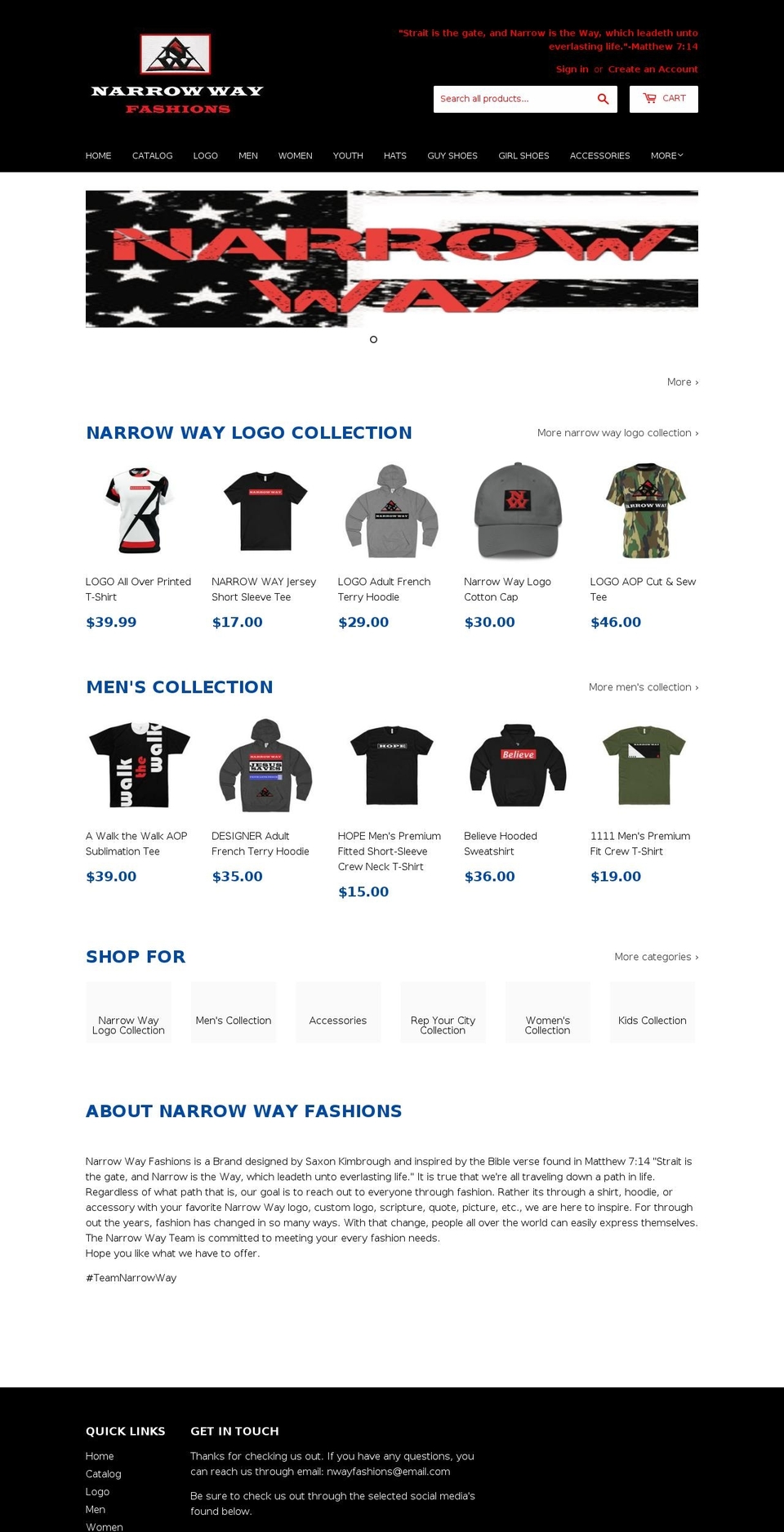 nwayfashions.com — Shopify storefront screenshot
