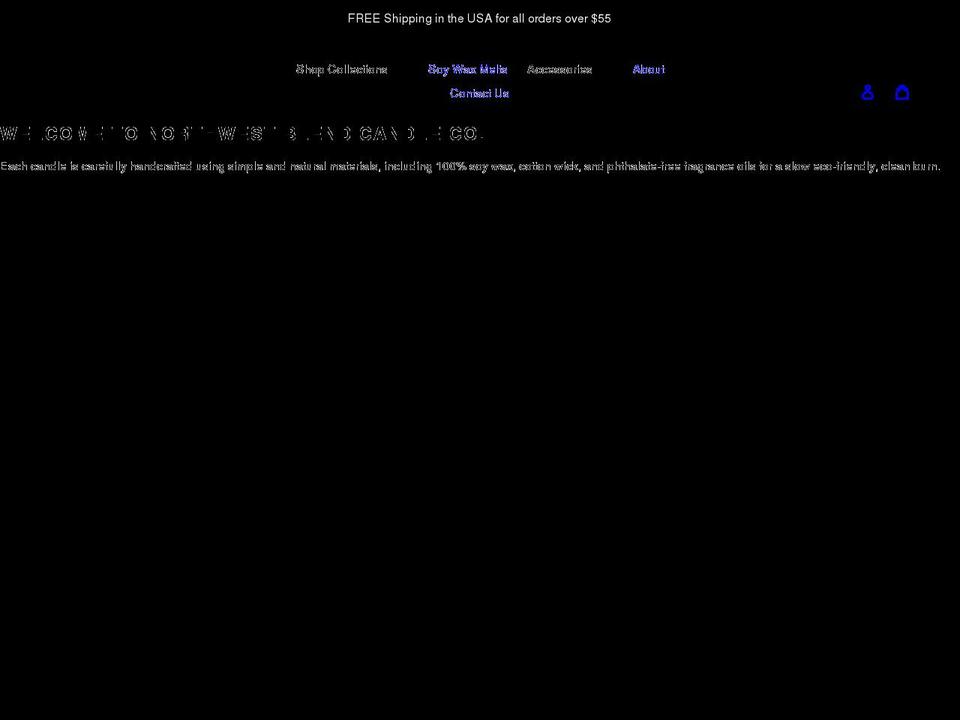nwblendcandleco.com shopify website screenshot