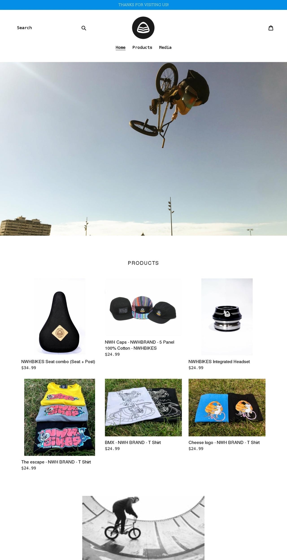 nwhbikes.com shopify website screenshot