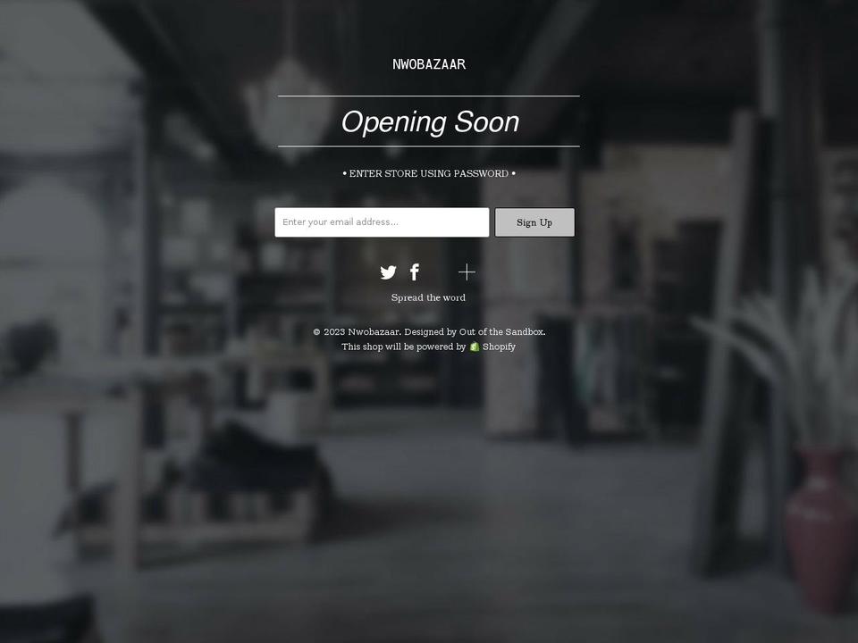 nwobazaar.com shopify website screenshot