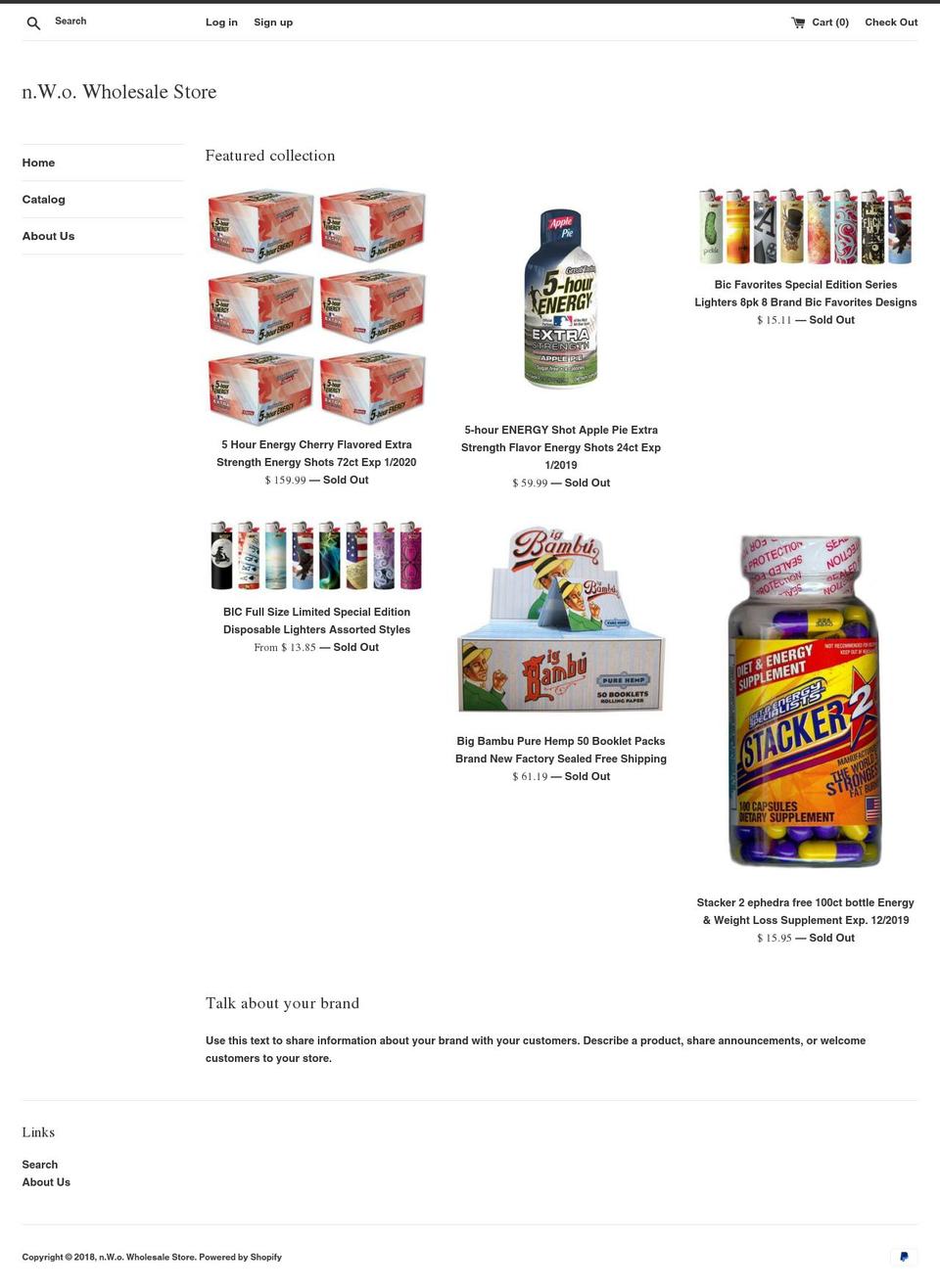 nwowholesale.com — Shopify storefront screenshot