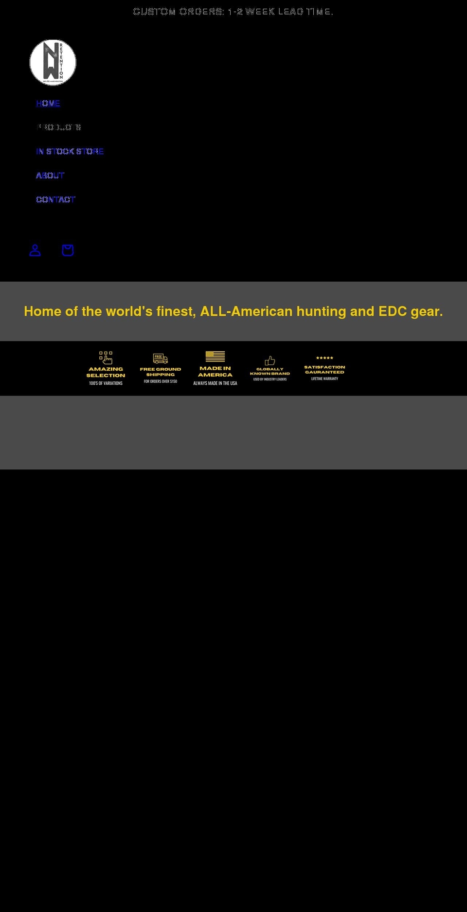 nwretention.com shopify website screenshot