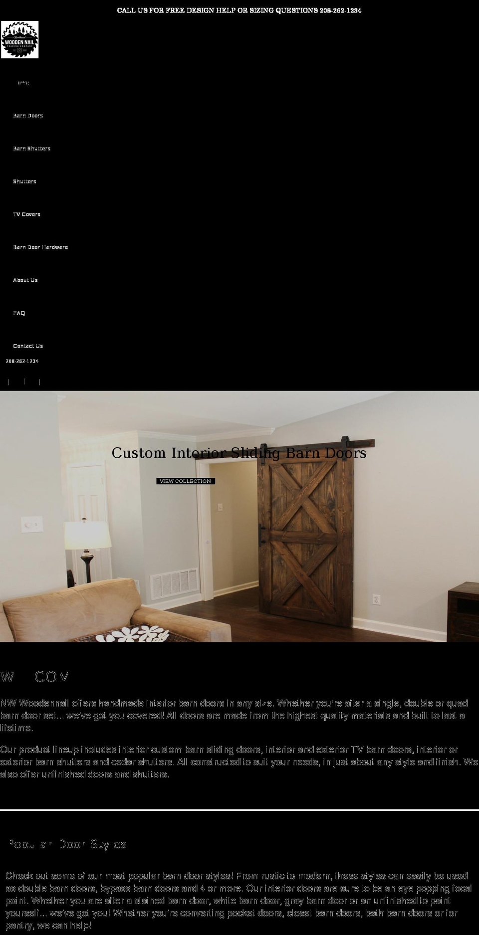 nwwoodennail.com shopify website screenshot
