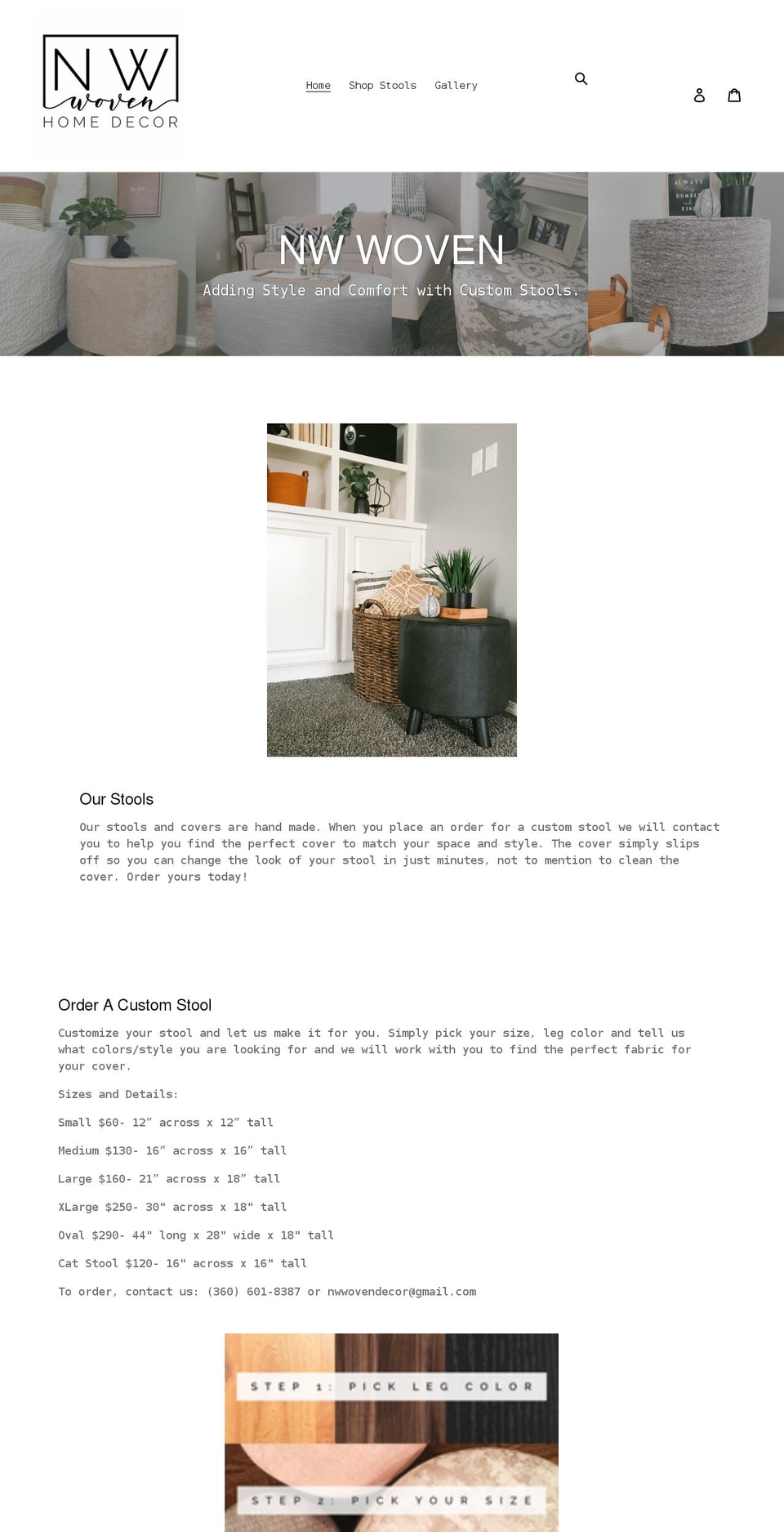 nwwoven.com shopify website screenshot