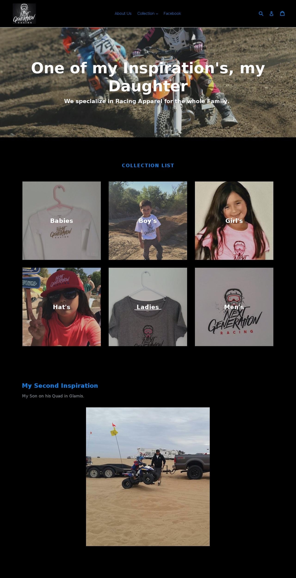 nxtgenerationracing.com — Shopify storefront screenshot