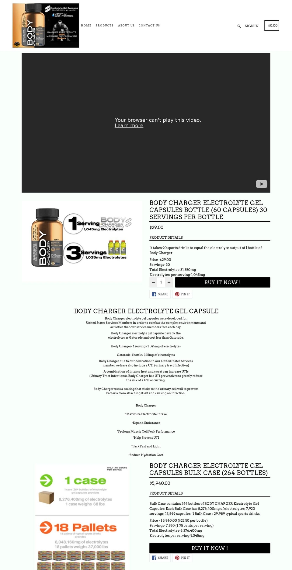 nxtsportsdrink.com — Shopify storefront screenshot