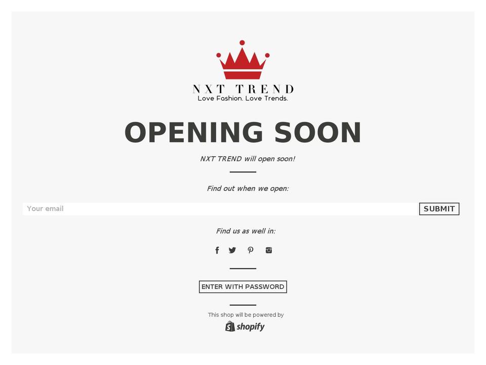 nxttrend.com shopify website screenshot