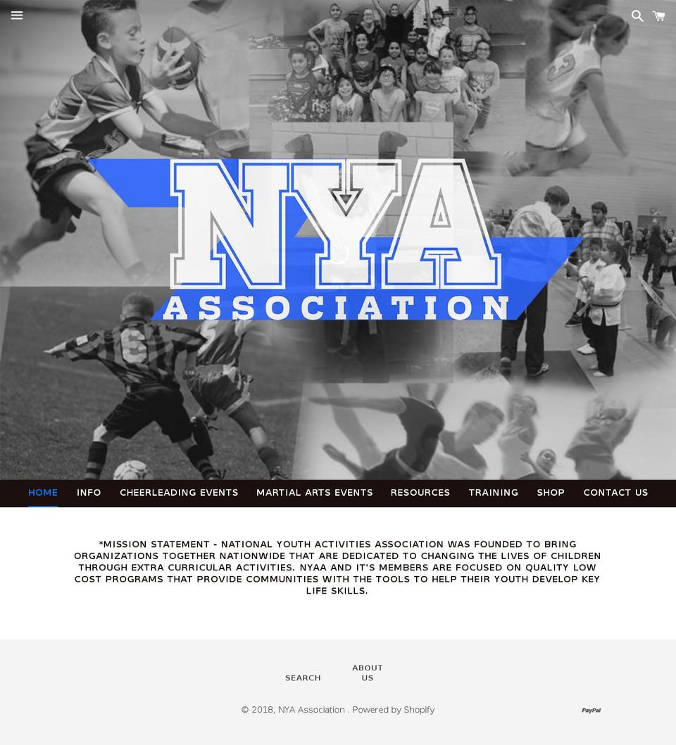 nyaassociation.com shopify website screenshot