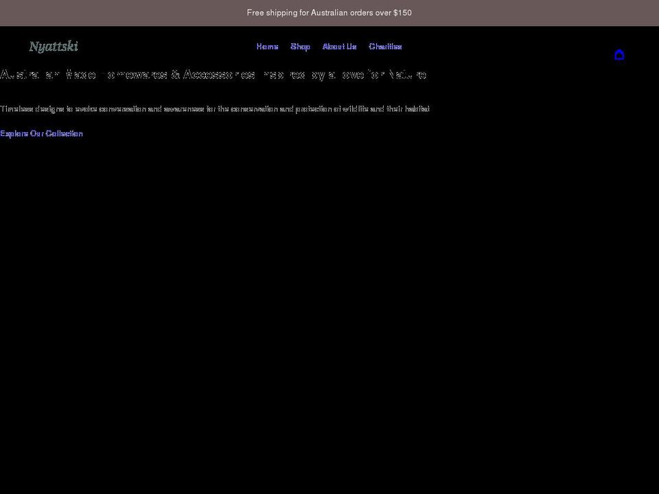nyattski.com shopify website screenshot