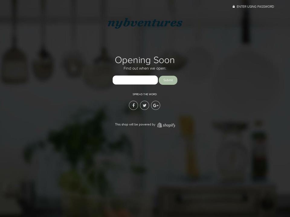 nybventures.com shopify website screenshot
