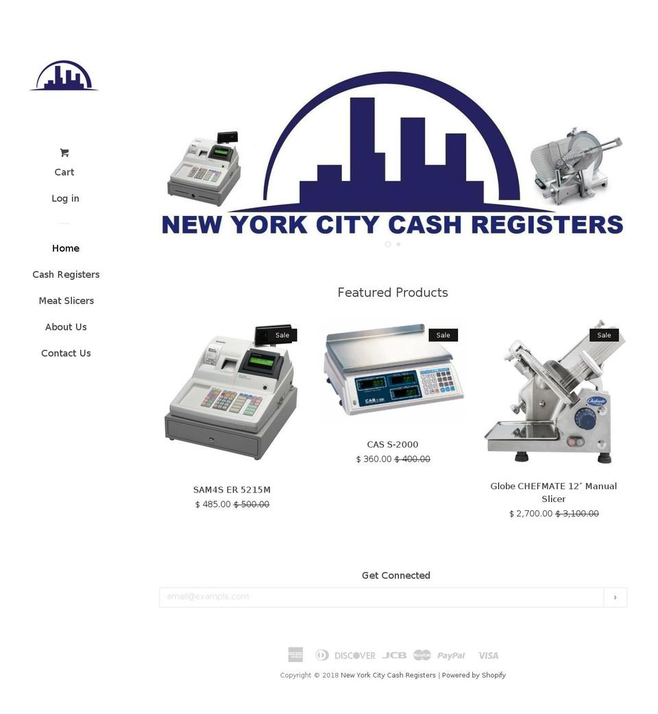 nyccashregisters.net shopify website screenshot