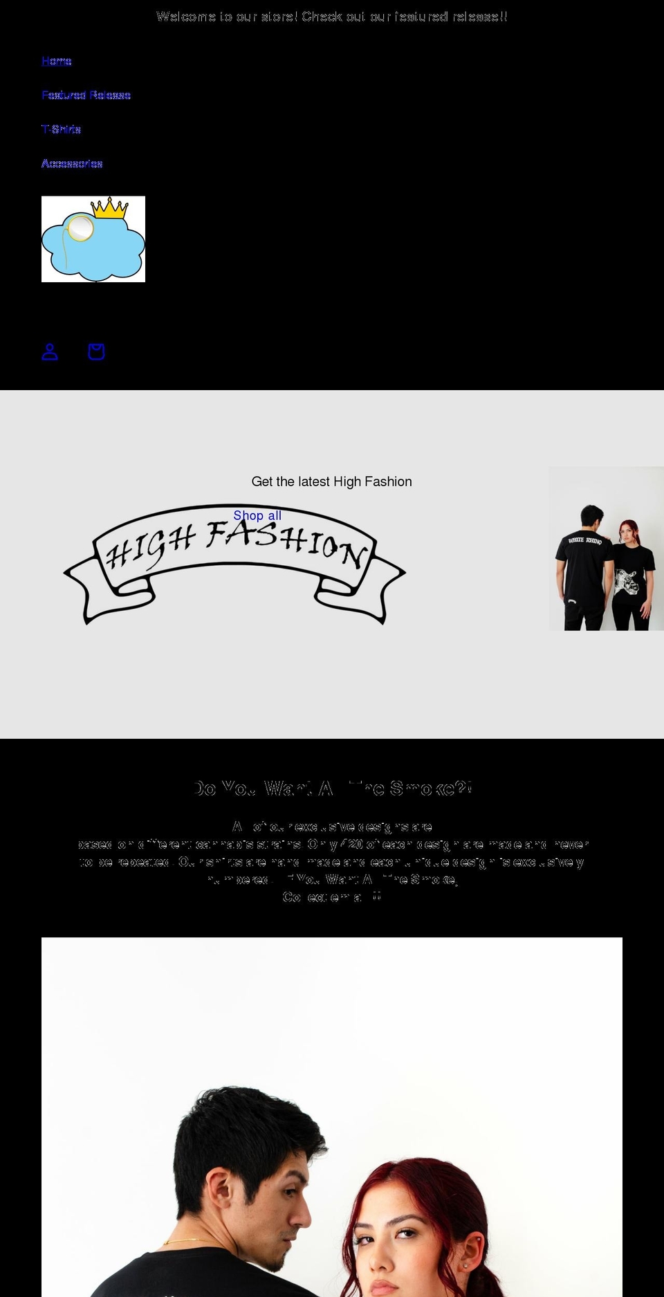 nychighfashion.com shopify website screenshot