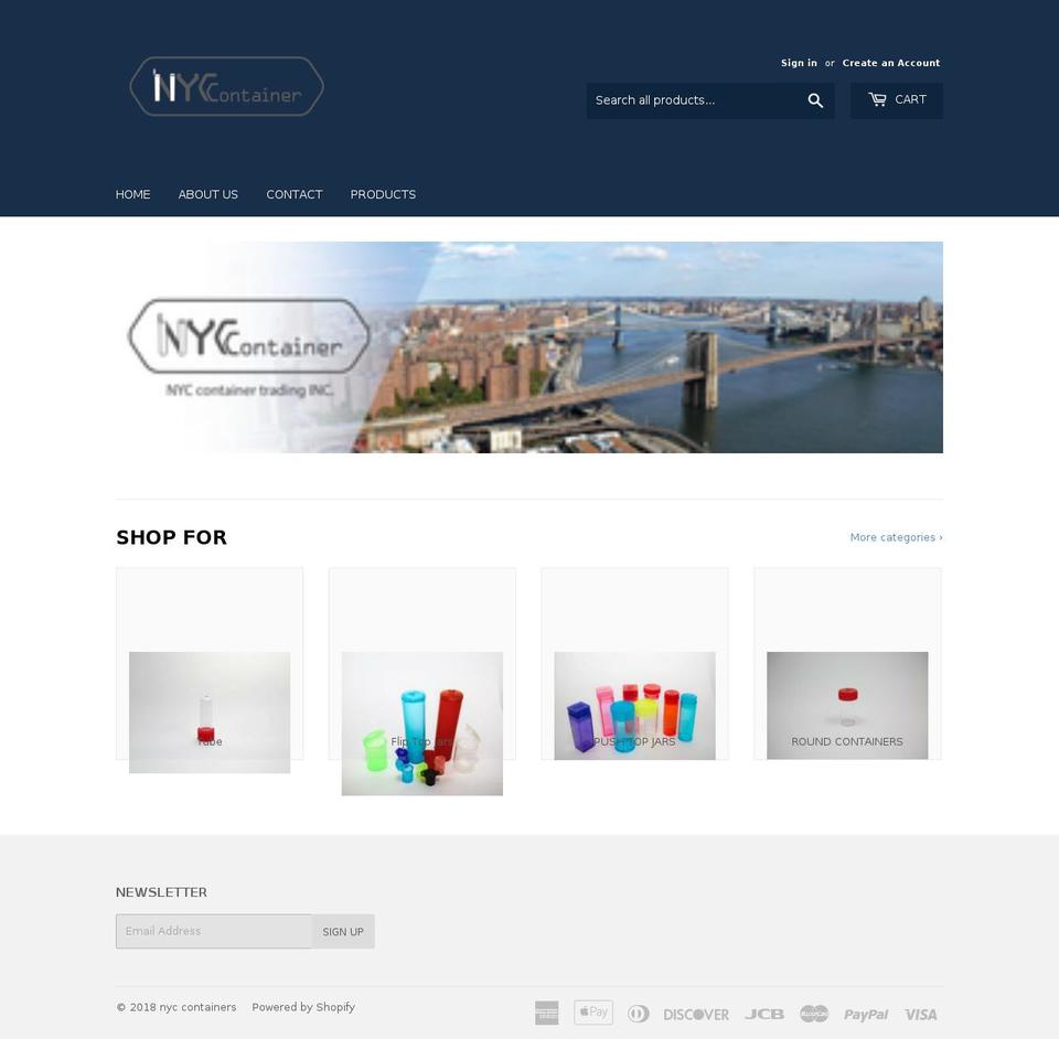 nycontainerstore.com — Shopify storefront screenshot