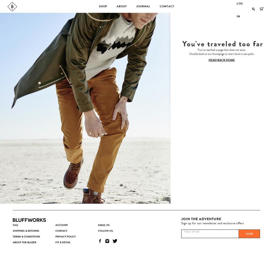 Bluffworks 3.64 Shopify theme site example nycpants.co