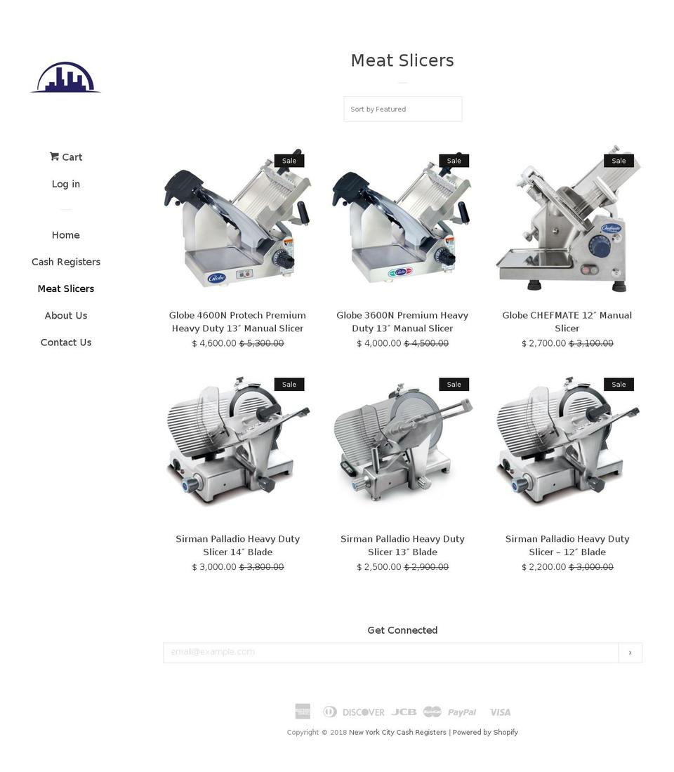 nycslicers.com — Shopify storefront screenshot
