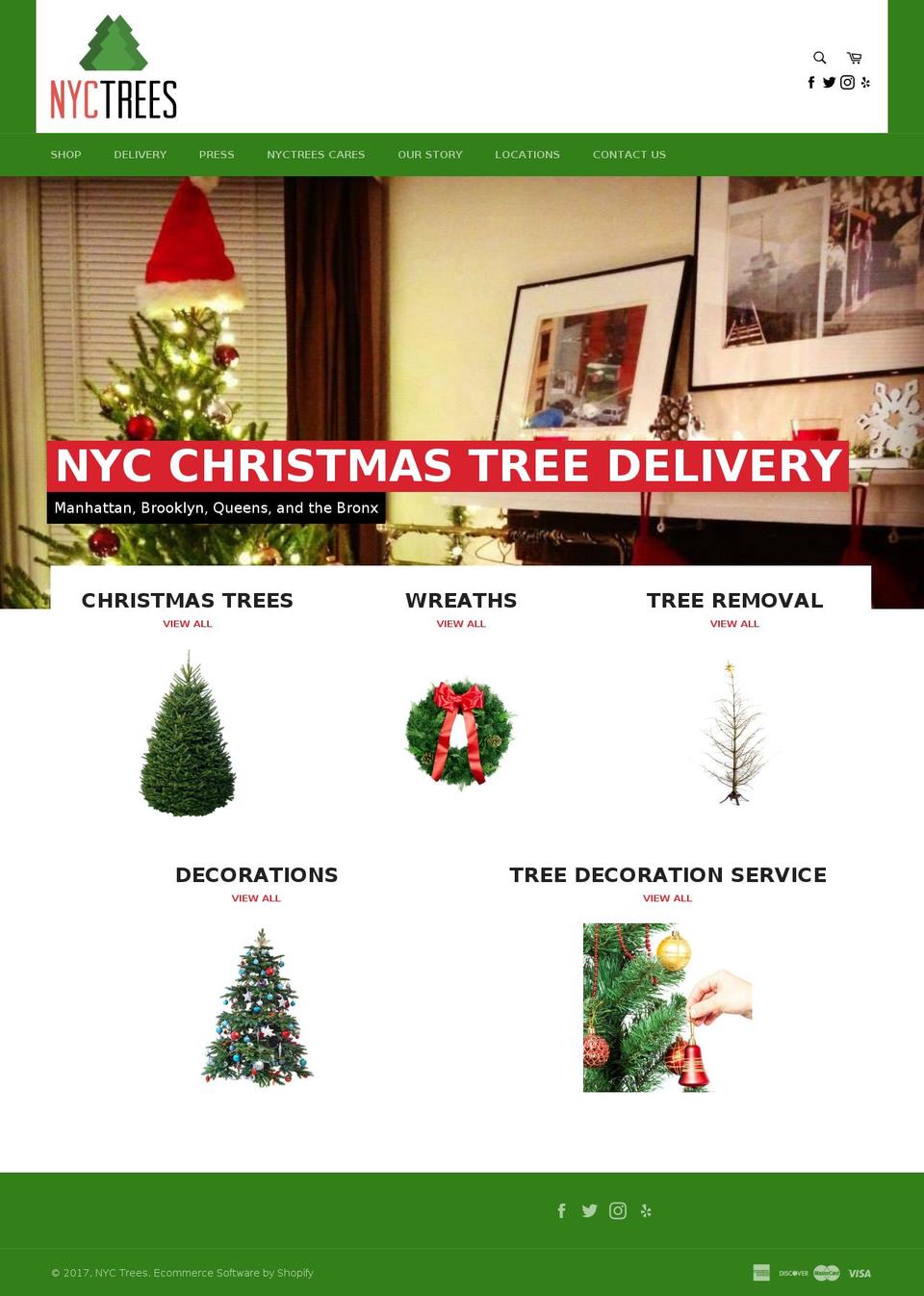 Copy of venture Shopify theme site example nyctreesdirect.com