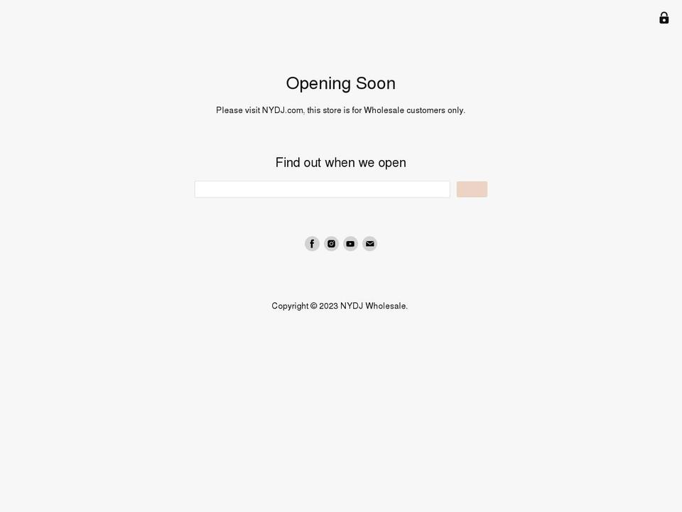 nydj-wholesale.com shopify website screenshot