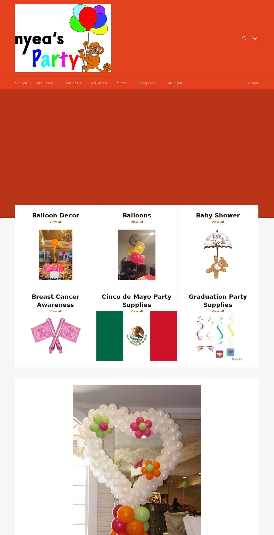 nyeasparty.com shopify website screenshot