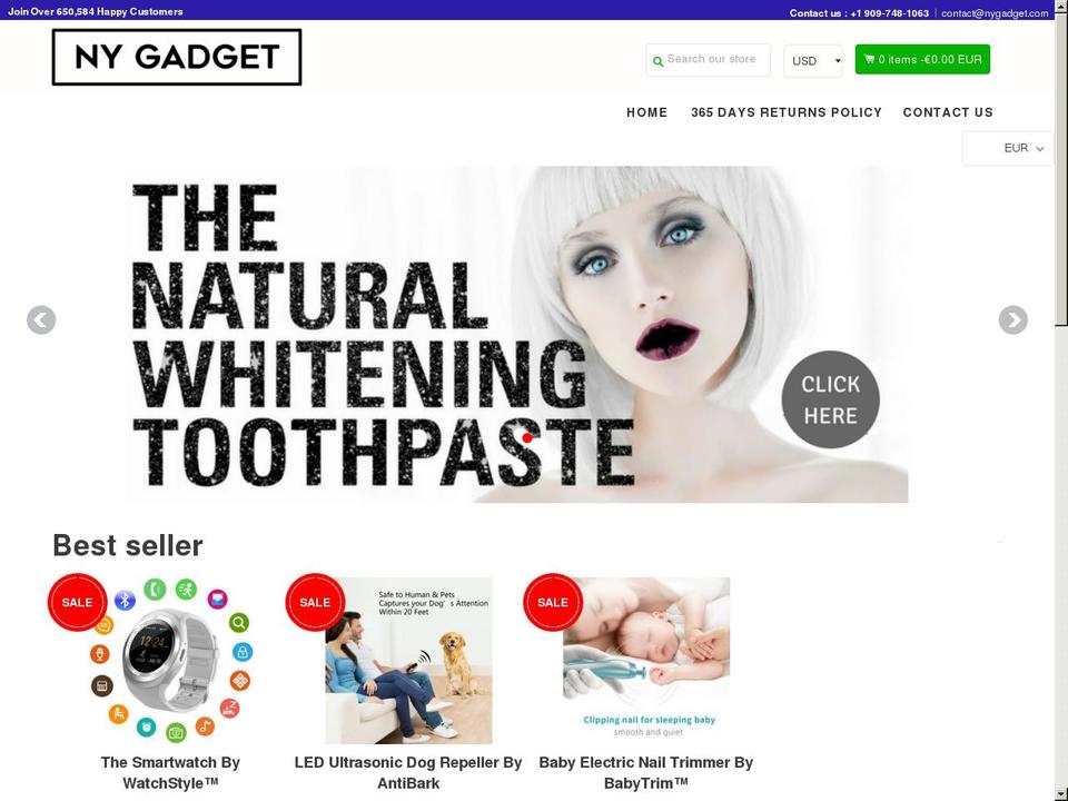 nygadget.com — Shopify storefront screenshot