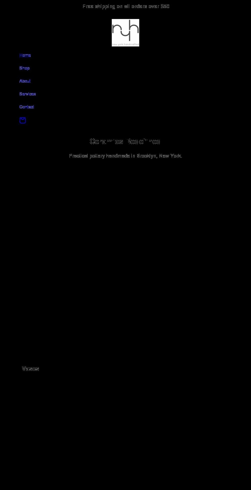 nyhandcrafted.com shopify website screenshot