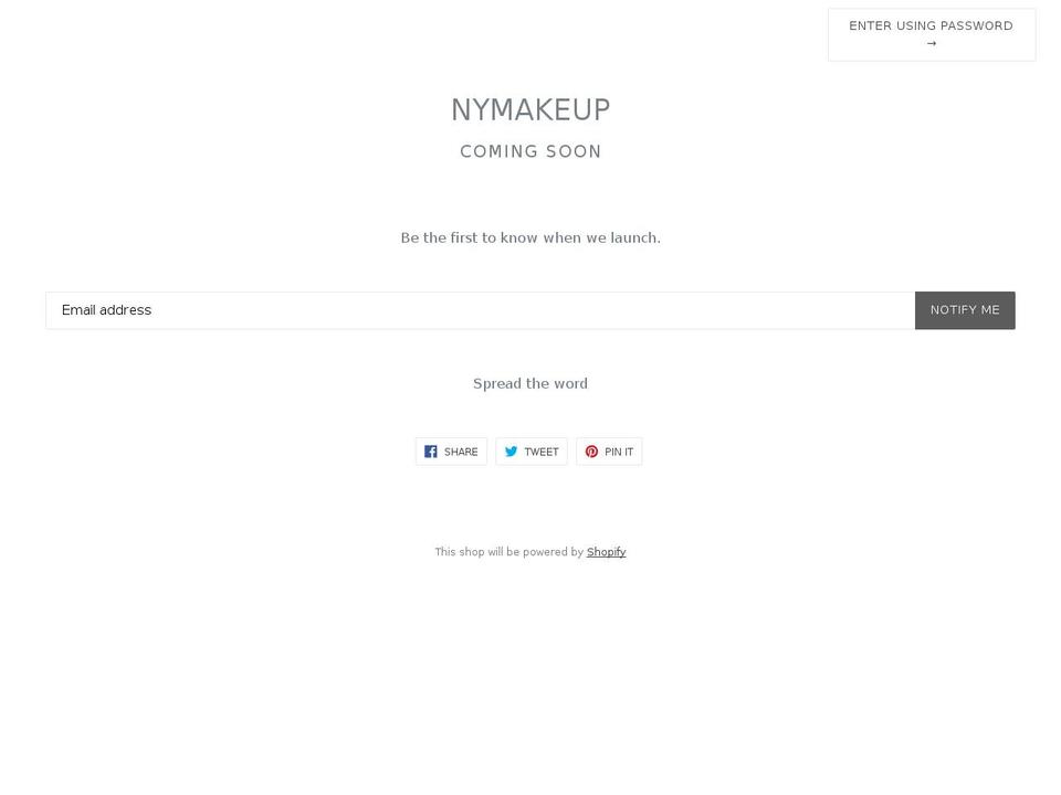 nymakeup.com — Shopify storefront screenshot