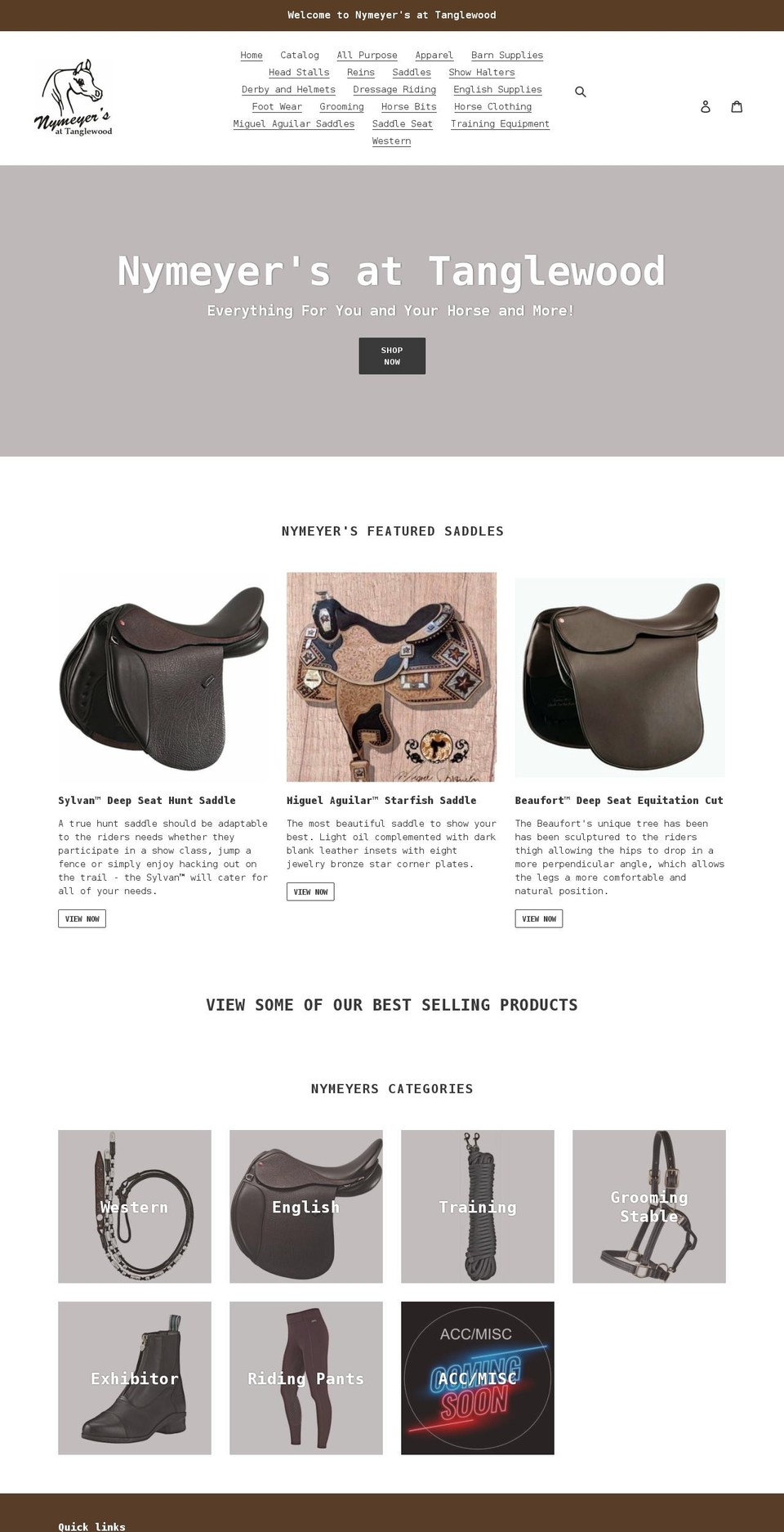 nymeyers.com shopify website screenshot