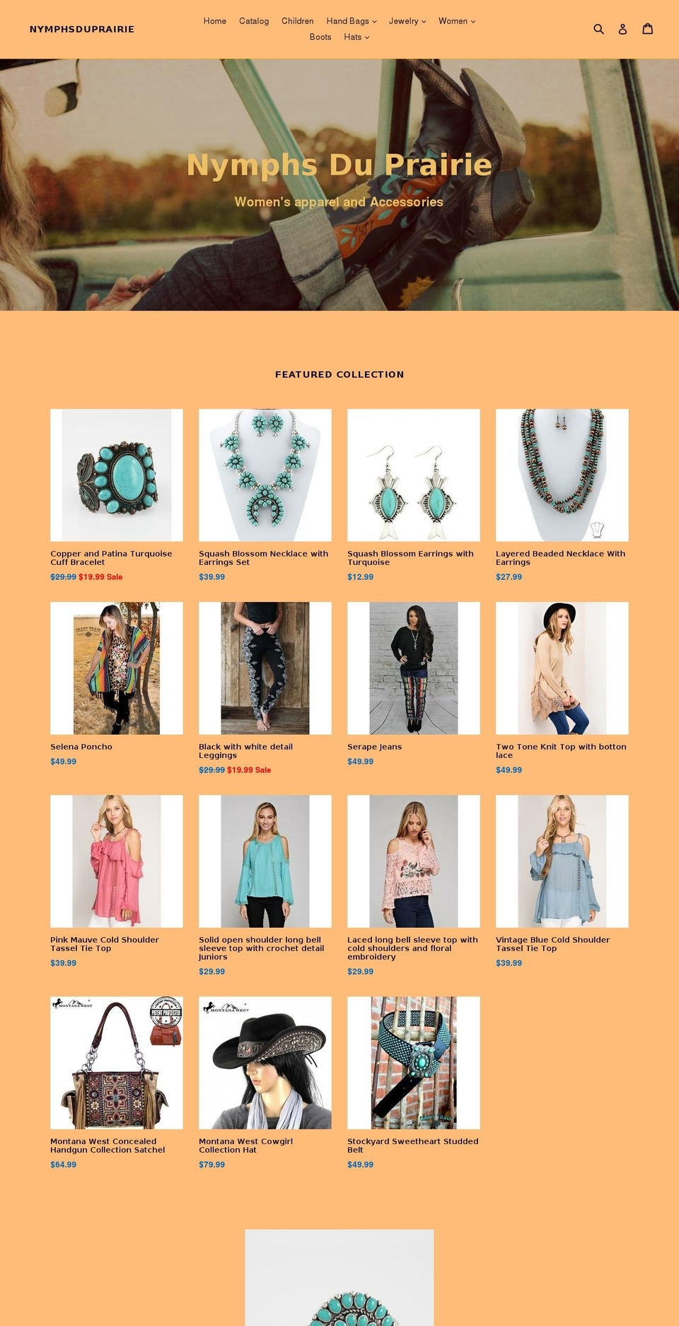 nymphsduprairie.com — Shopify storefront screenshot
