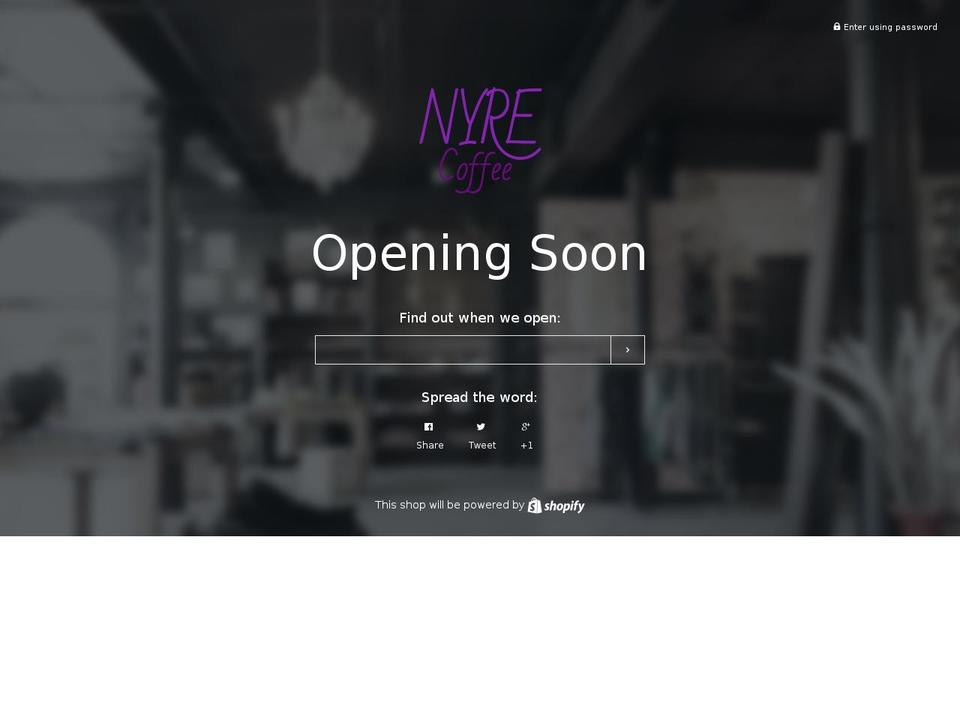nyrecoffee.com shopify website screenshot