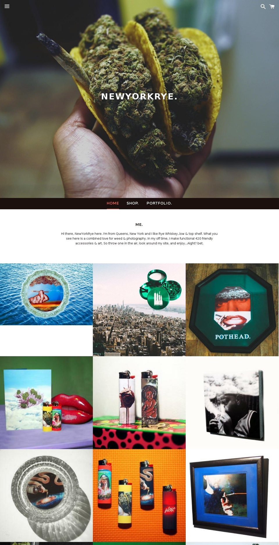 nyrye.com — Shopify storefront screenshot