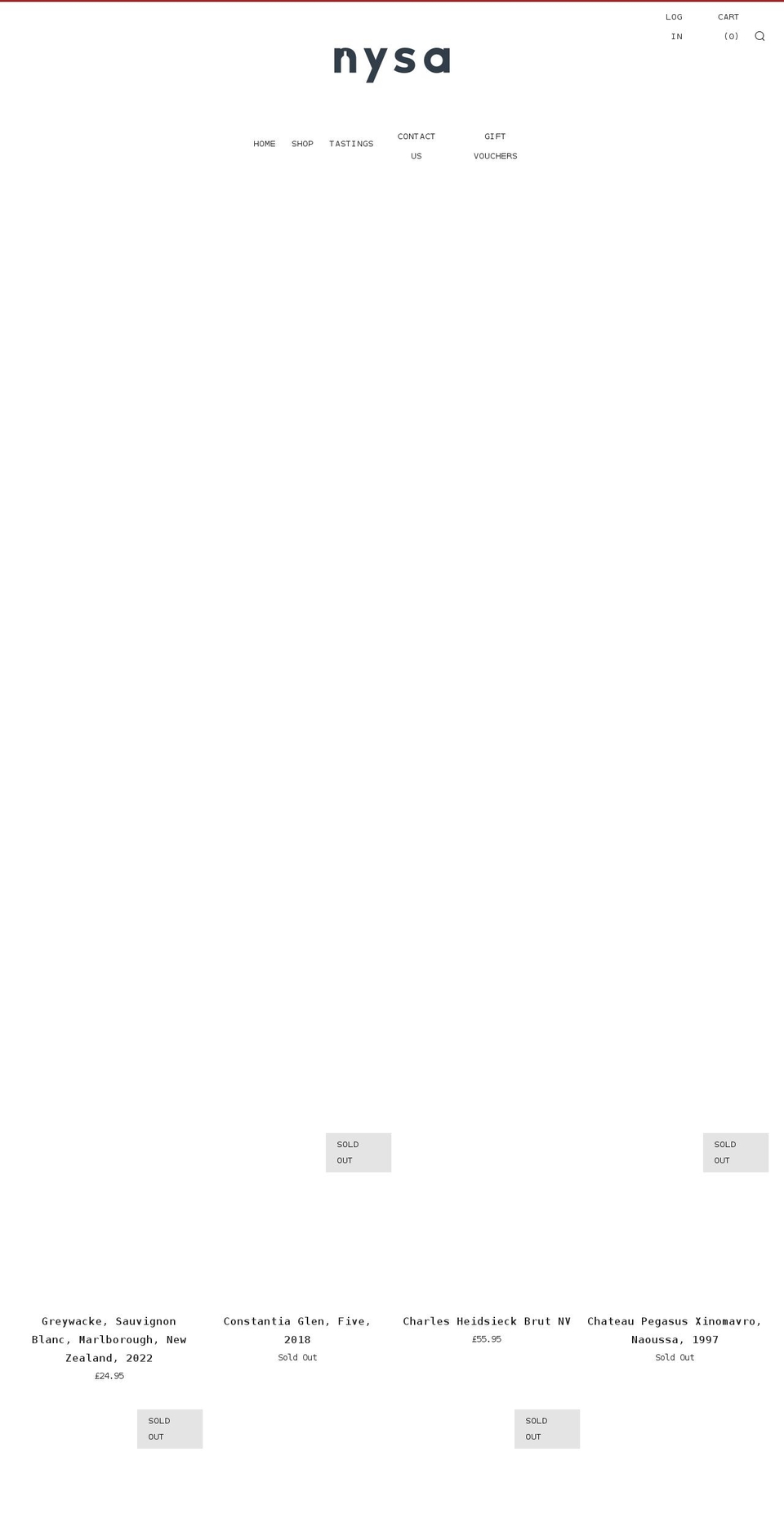 nysawine.co.uk shopify website screenshot
