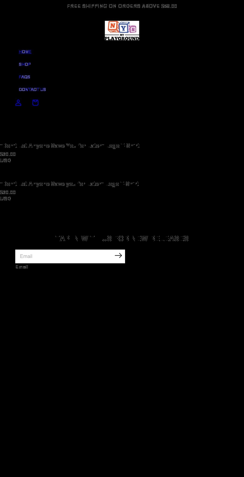 nysmyplayground.com shopify website screenshot