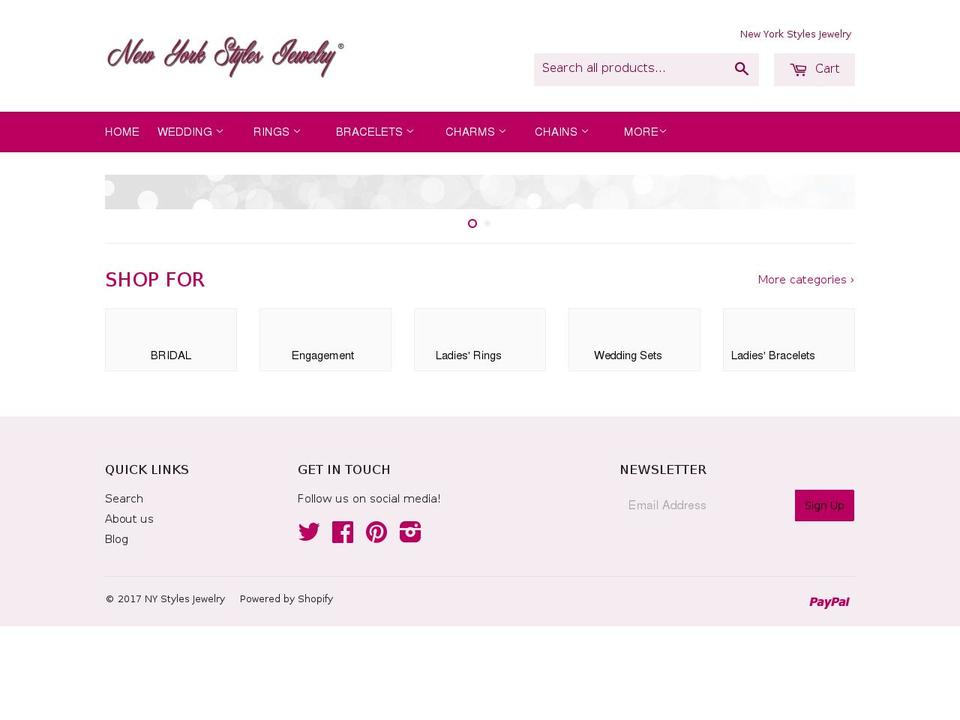 nystylejewelry.com shopify website screenshot
