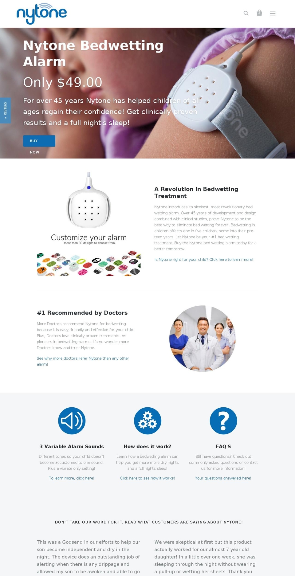 nytone.net shopify website screenshot