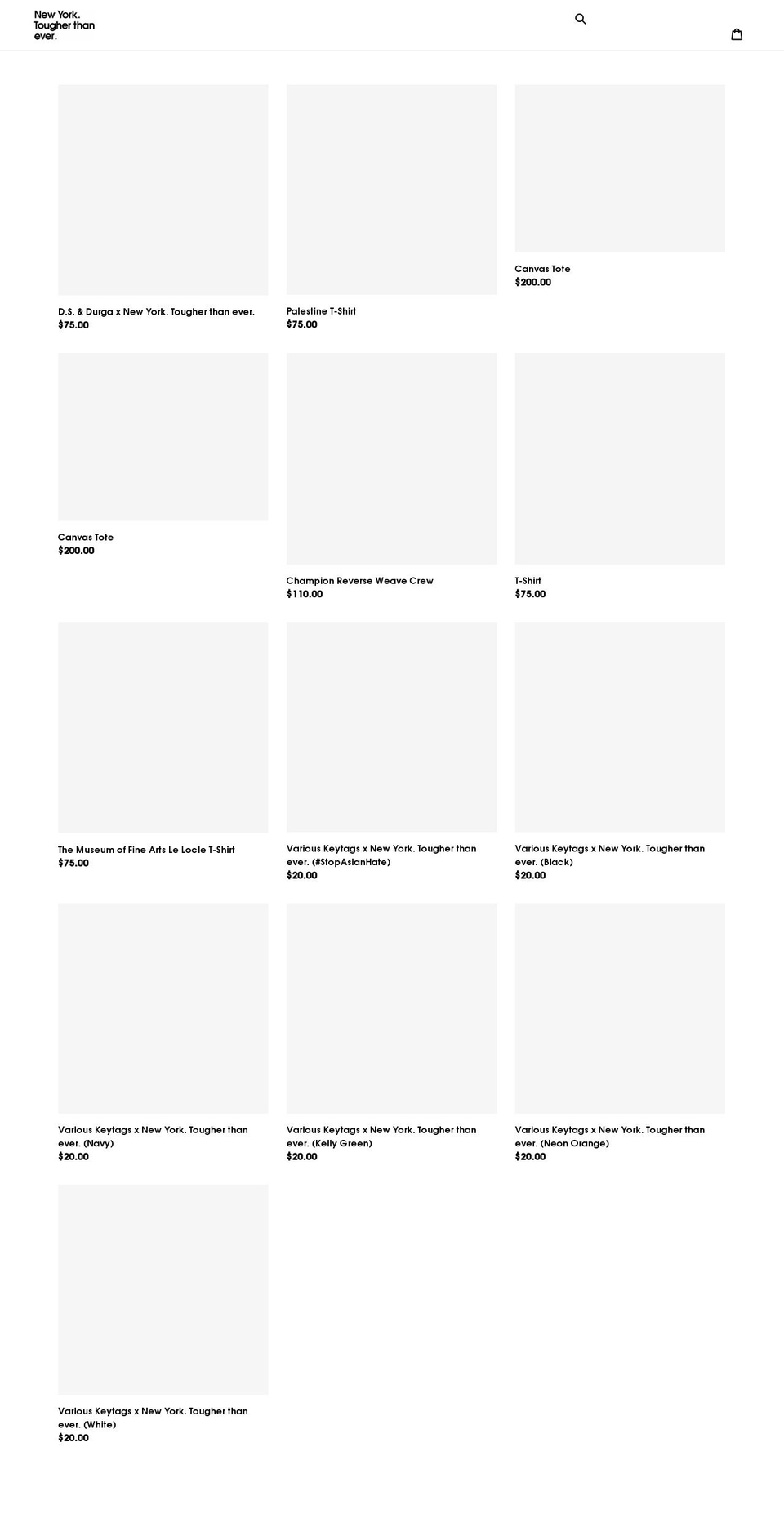 nytougherthanever.com shopify website screenshot