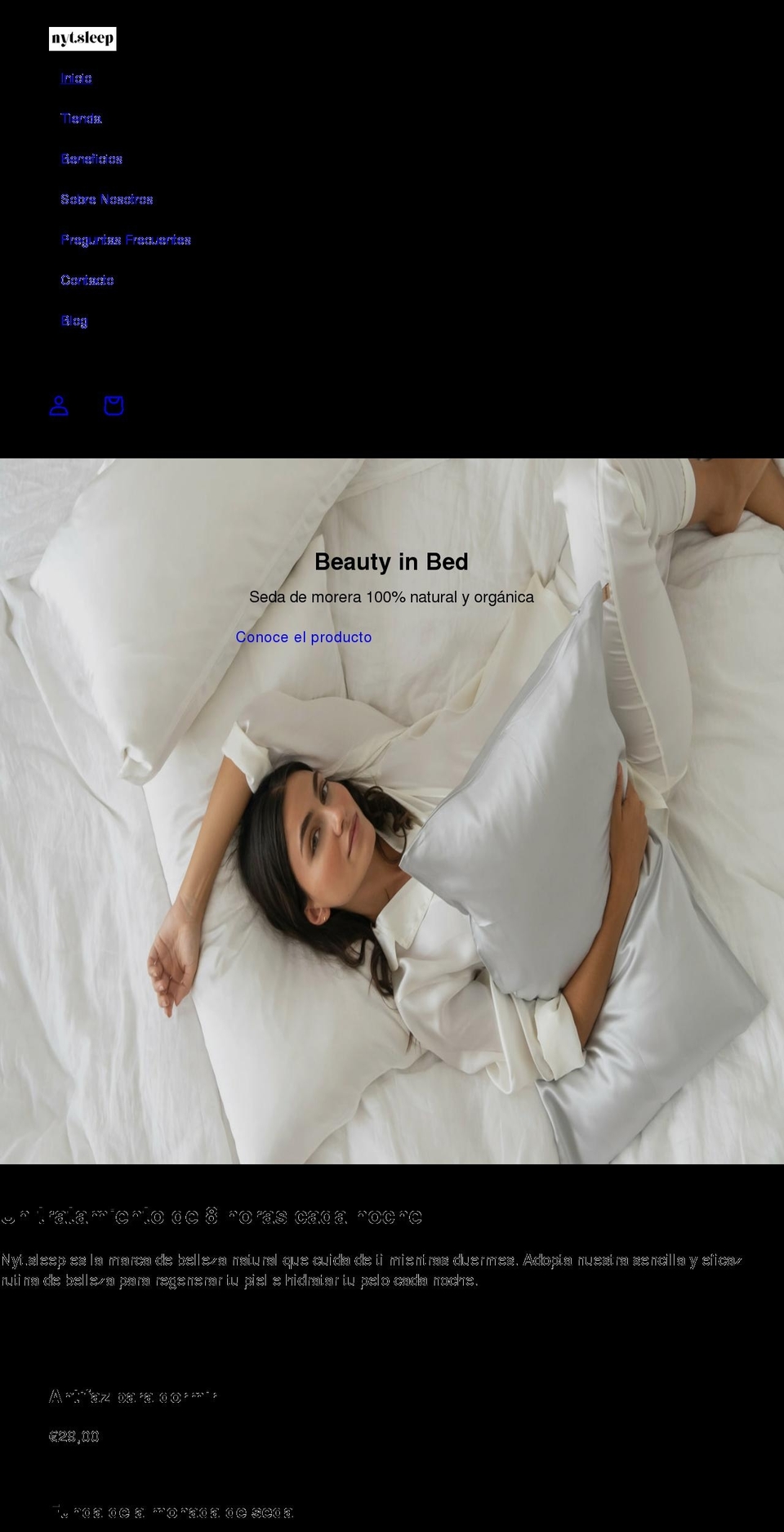 nytsleep.com shopify website screenshot