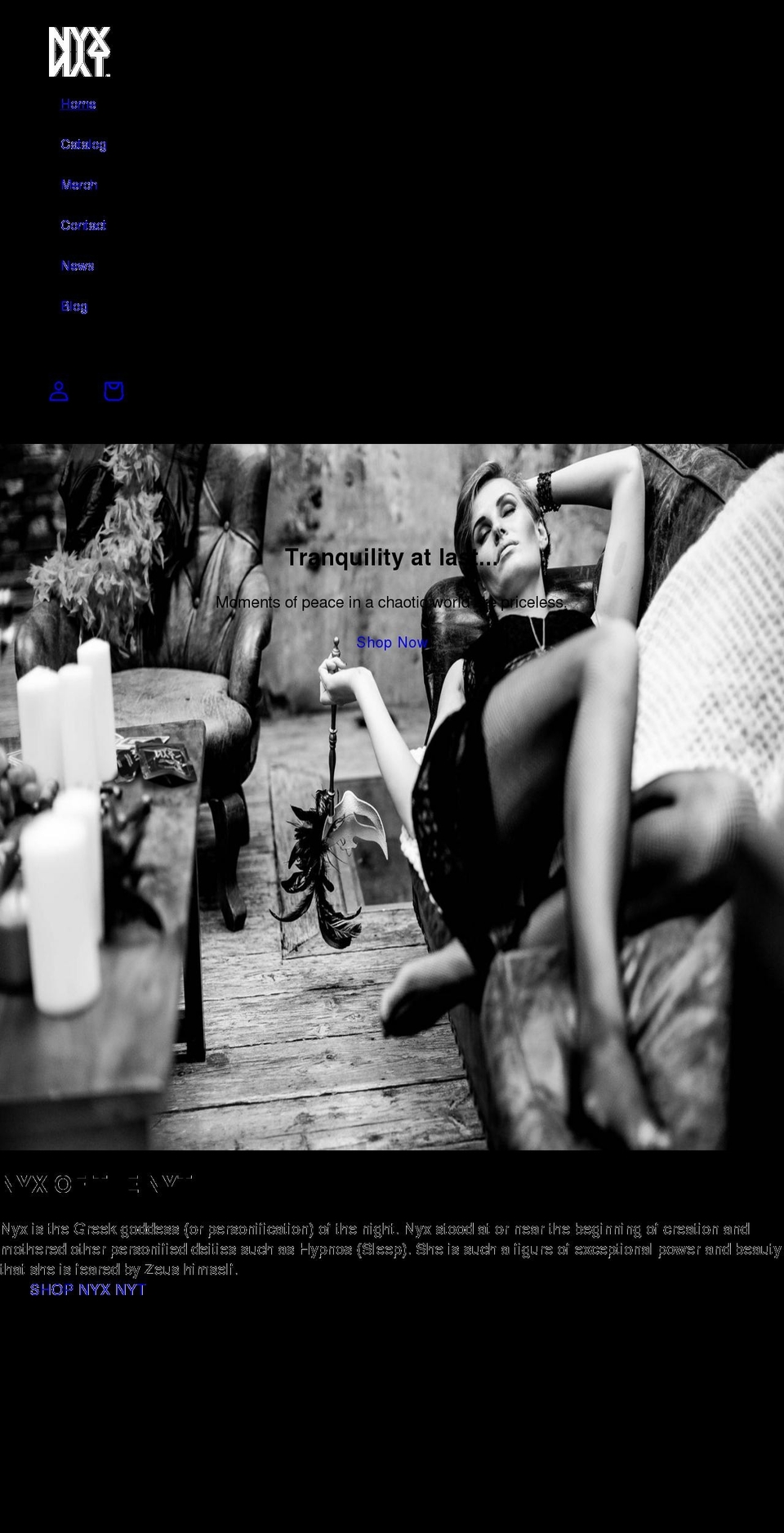 nyxnyt.com shopify website screenshot