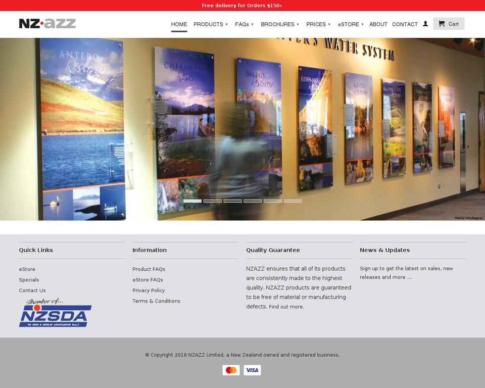 nzazz.nz shopify website screenshot