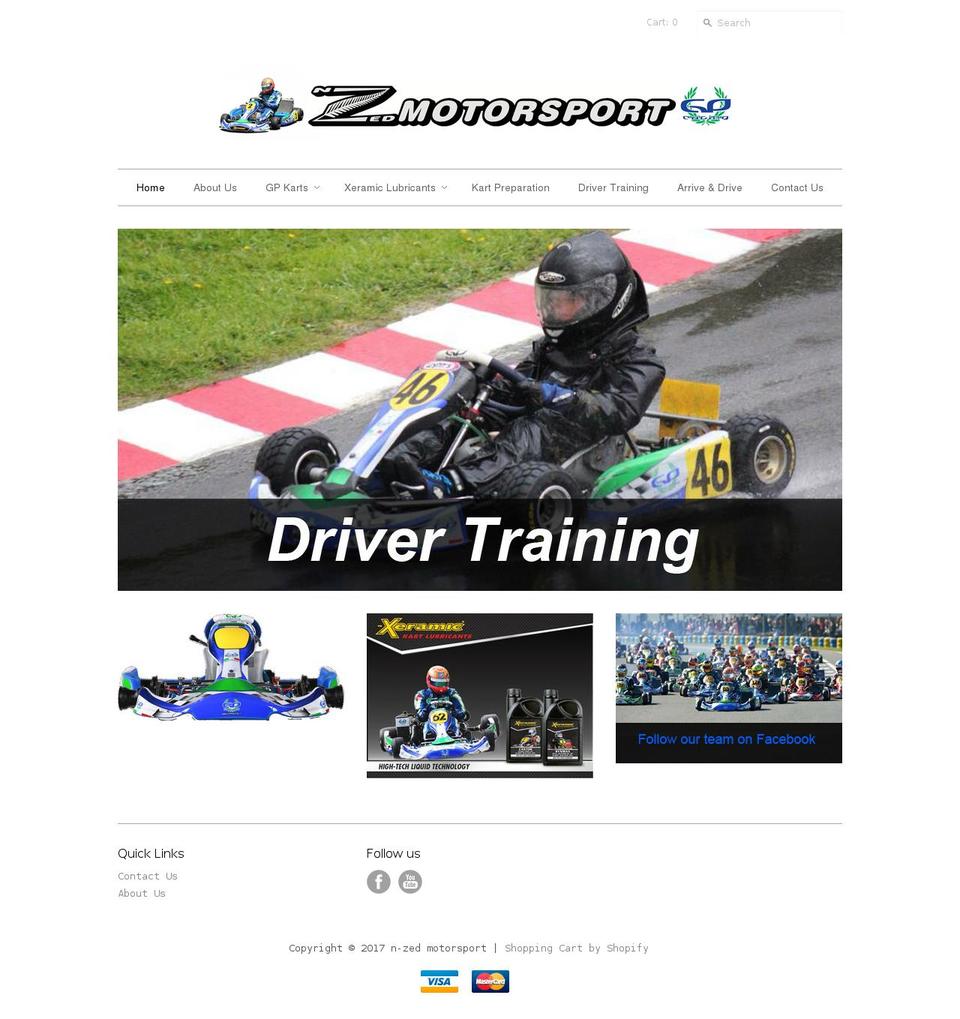 nzedmotorsport.com shopify website screenshot