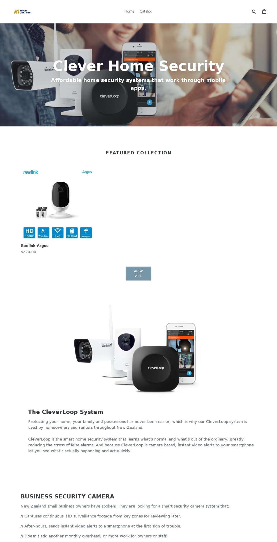 nzsecuritycameras.com — Shopify storefront screenshot