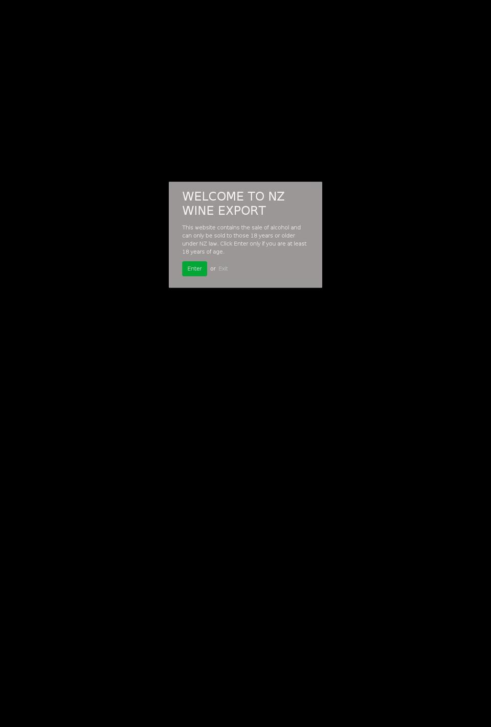 nzwineexport.com — Shopify storefront screenshot