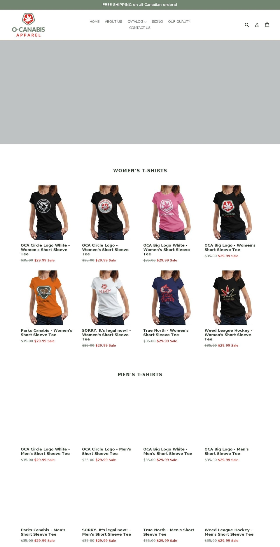 o-canabis.com — Shopify storefront screenshot