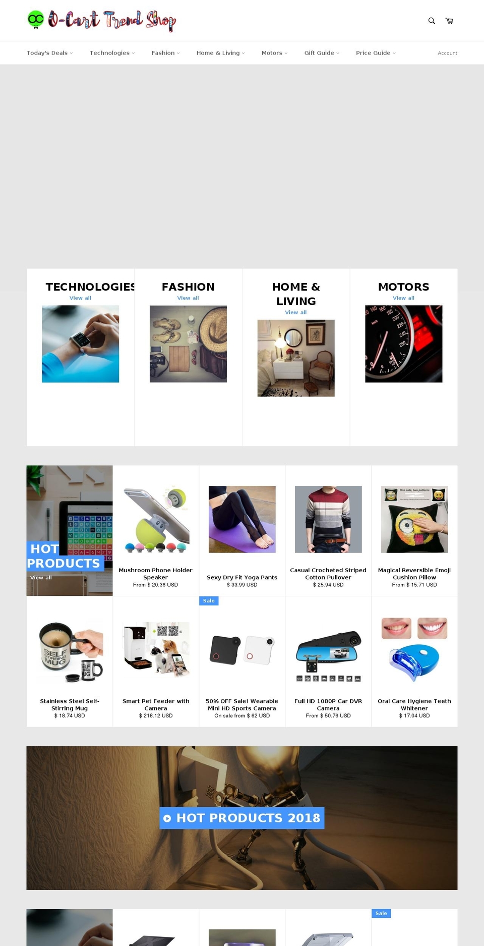 o-cart.com — Shopify storefront screenshot
