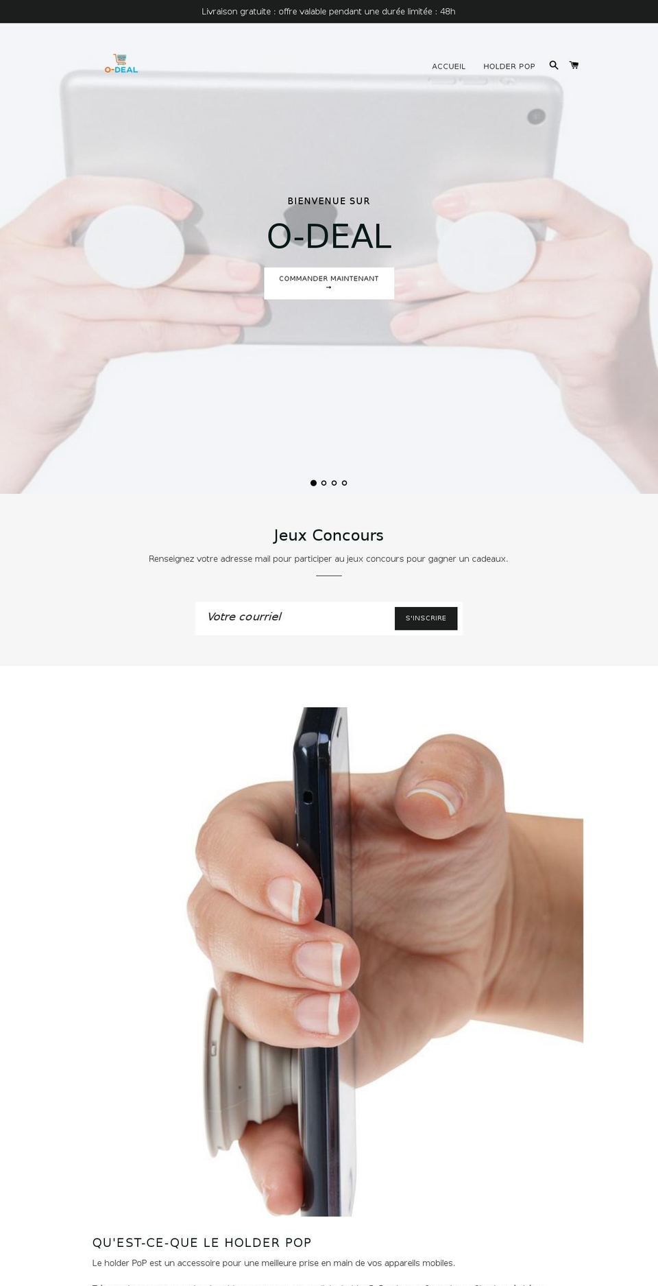 o-deal.com — Shopify storefront screenshot