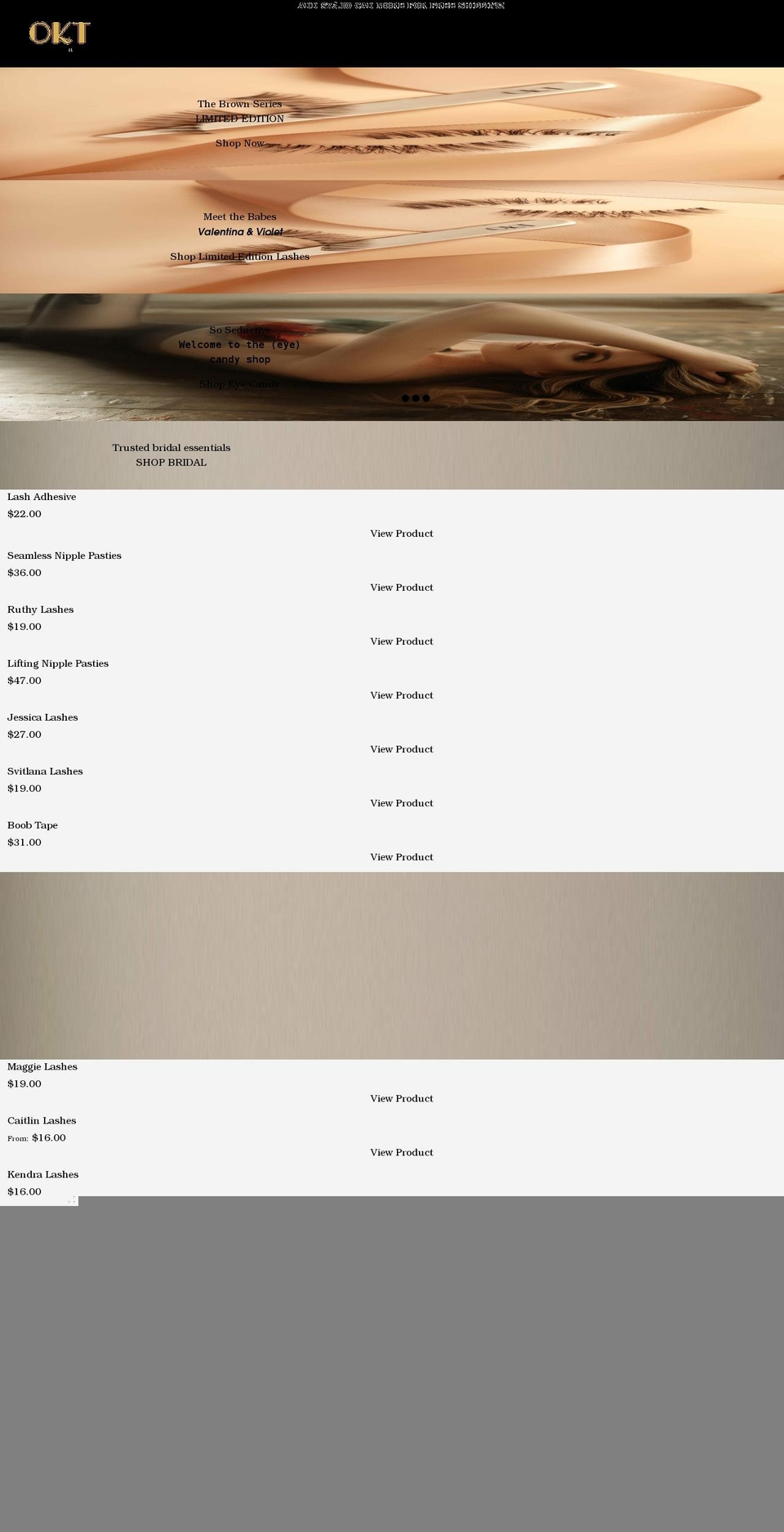 o-k-t.ca shopify website screenshot