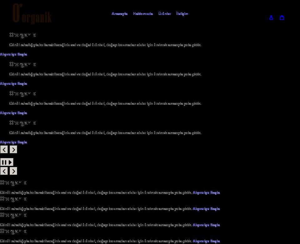 o-organik.com shopify website screenshot