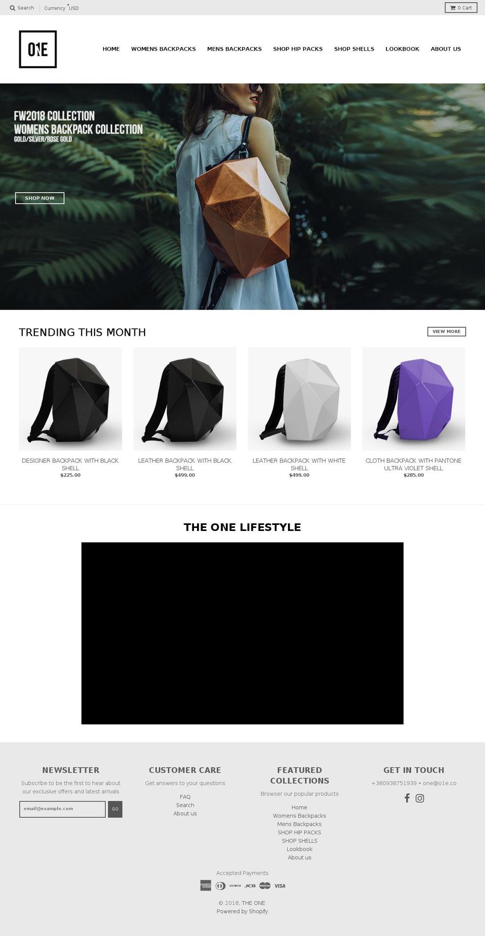 o1e.co shopify website screenshot