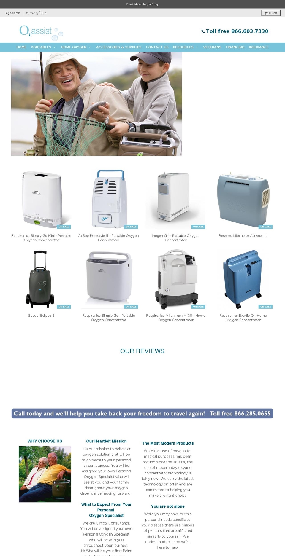 o2assist.com shopify website screenshot